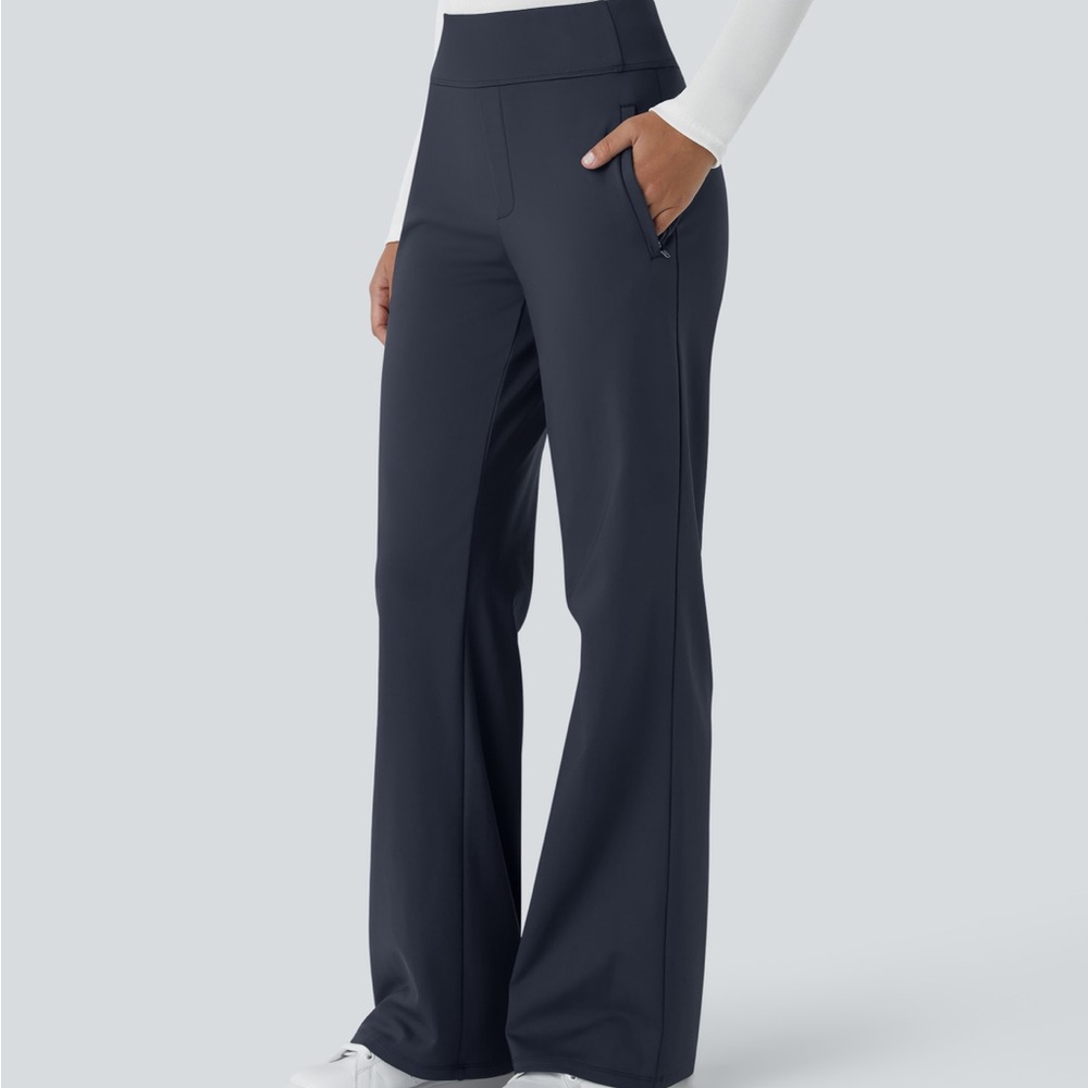 HALARA Dark Blue Wide Leg Pants